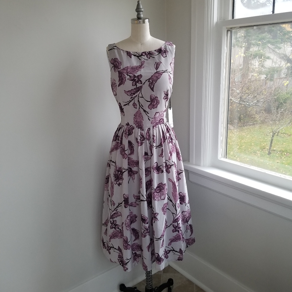 BB DAKOTA Romantic Fit + Flare Midi Dress